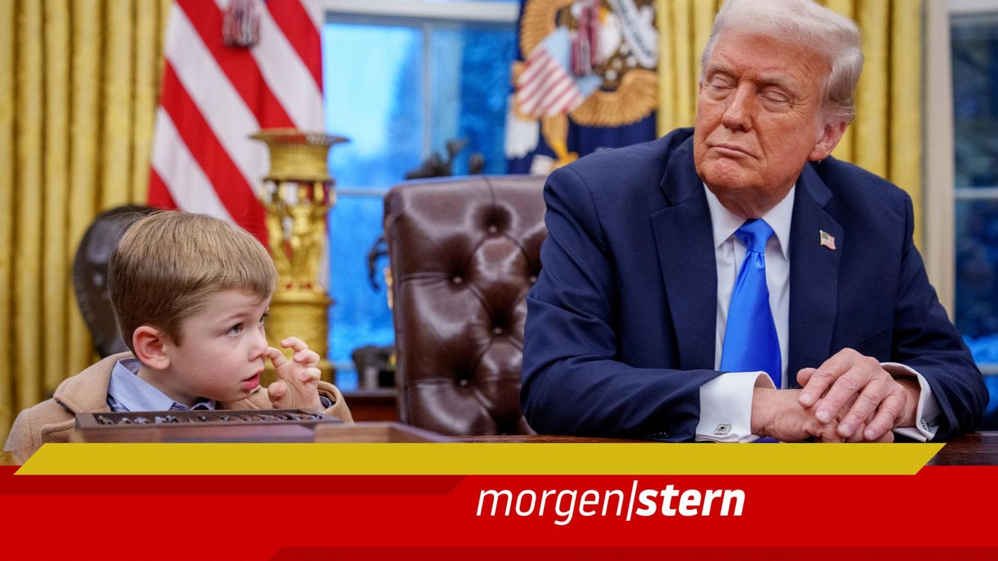 Elon Musk Sohn popelt im Oval Office