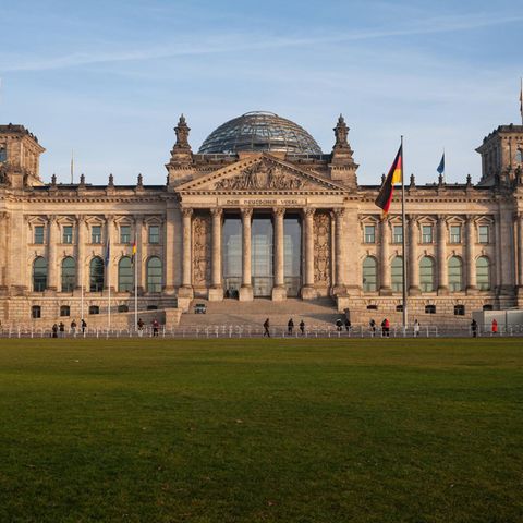 Exterior view of the Reichstag building