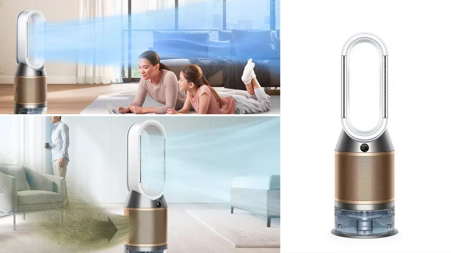 Luftbefeuchter wie der Dyson Purifier setzen trockener Heizungsluft etwas entgegen und reinigen gleichzeitig die Raumluft.