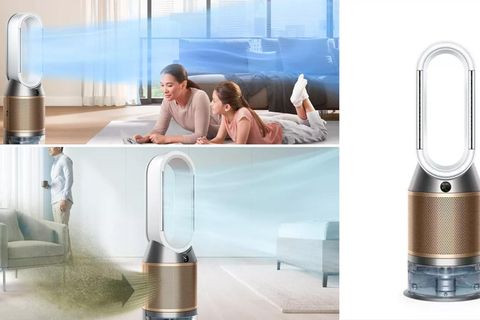 Luftbefeuchter wie der Dyson Purifier setzen trockener Heizungsluft etwas entgegen und reinigen gleichzeitig die Raumluft.