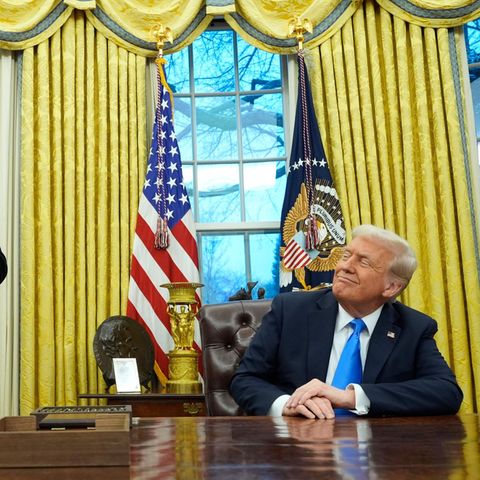 Donald Trump und Elon Musk im Oval Office