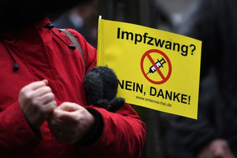 Demonstration gegen Coronamaßnahmen in Düsseldorf