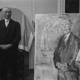 Konrad Adenauer auf einem Schwarz-Weiß-Foto