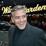 Porträt lachender George Clooney
