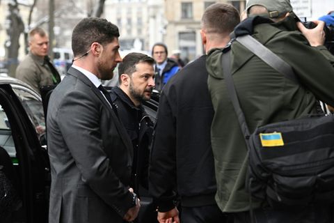 Der ukrainische Präsident Wolodymyr Selenskyj in München