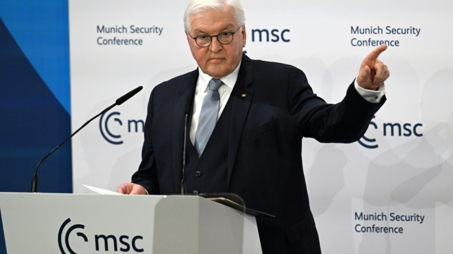 Frank-Walter Steinmeier bei der Sicherheitskonferenz