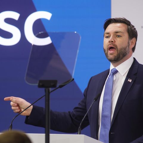 JD Vance speaks at the Munich Security Conference