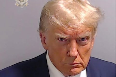 Donald Trump auf dem 2023 entstandenen Fahndungsbild