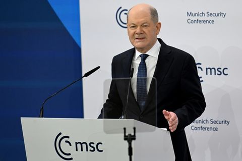 Scholz bei der Münchner Sicherheitskonferenz