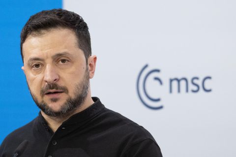 Wolodymyr Selenskyj bei der Sicherheitskonferenz in München
