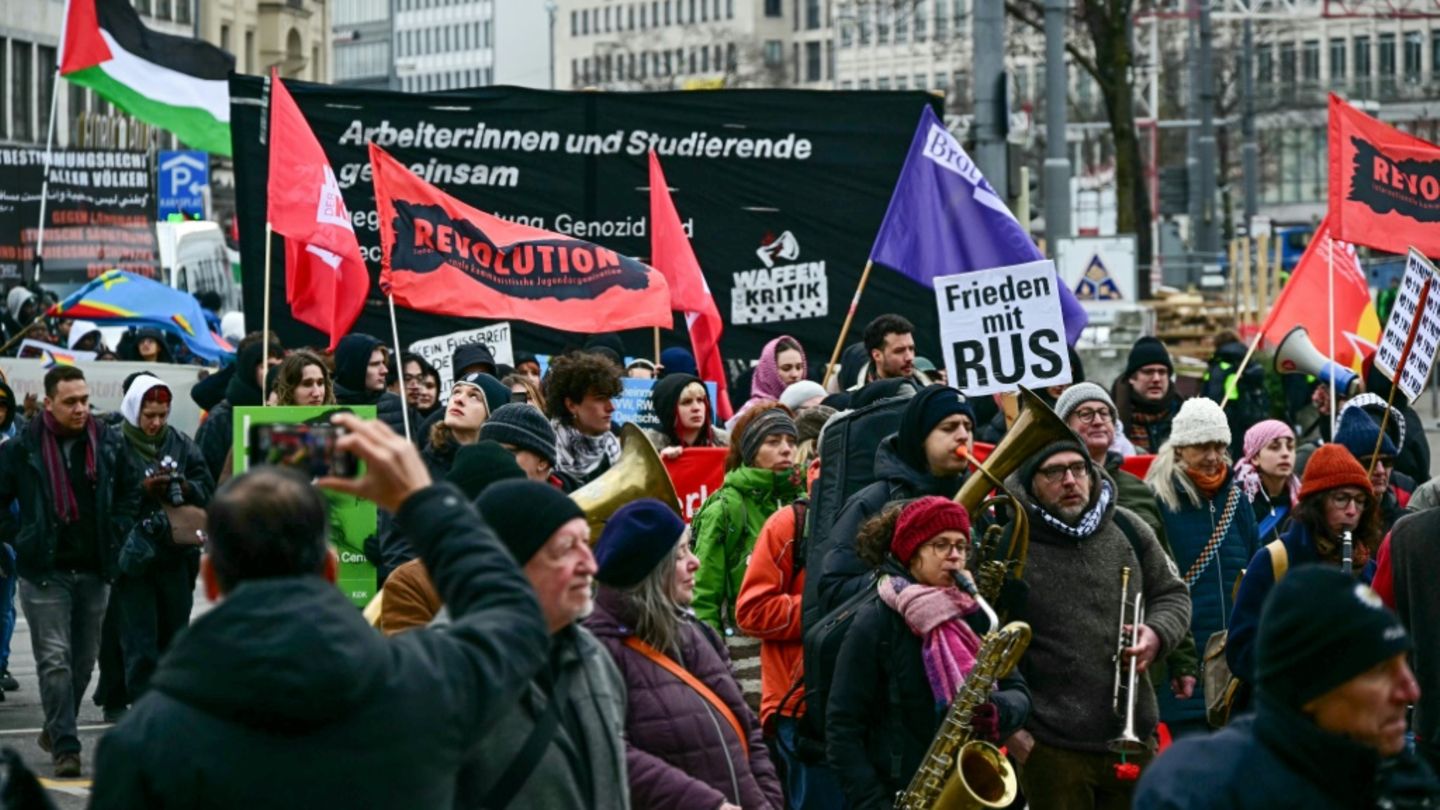 Protestierende in München
