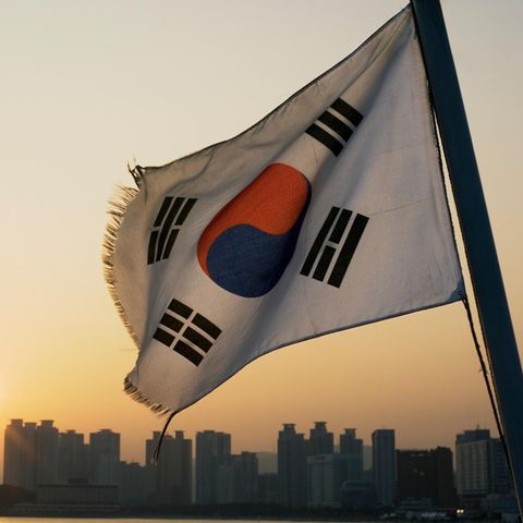 Südkoreanische Flagge