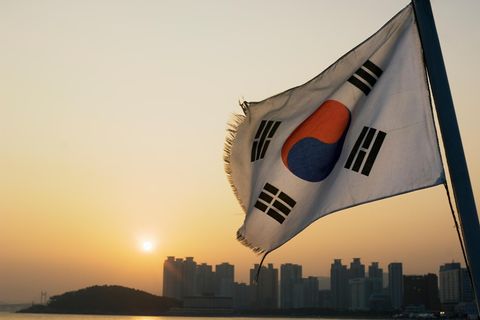 Südkoreanische Flagge