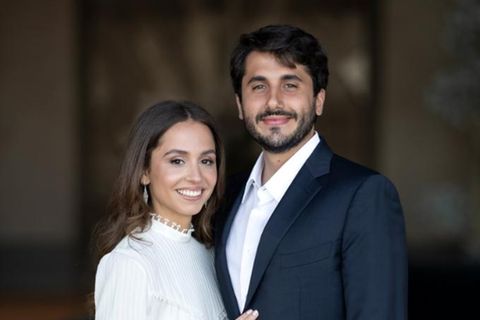 Prinzessin Imam von Jordanien bei ihrer Verlobung