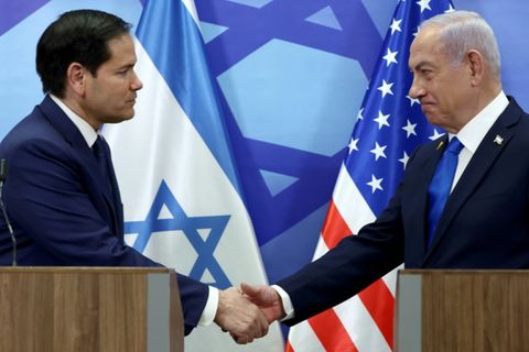 US-Außenminister Rubio (links) und Israels Regierungschef Netanjahu