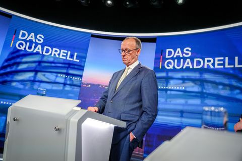 Friedrich Merz beim TV-Quadrell