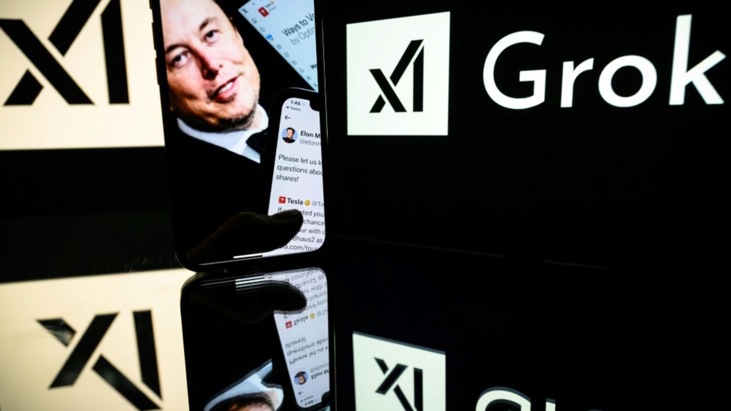 Bild von Elon Musk und Grok