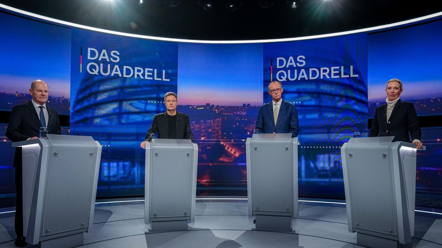 TV-Quadrell: Chancellor candidates do not want to go to the jungle camp