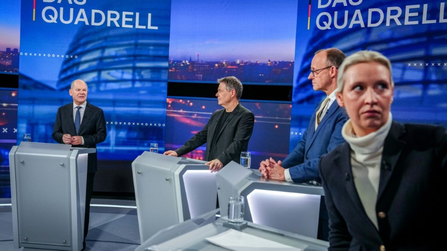 Scholz, Habeck, Merz, Weidel