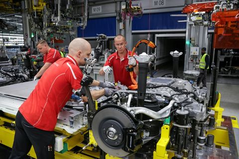 Porsche-Werk in Leipzig