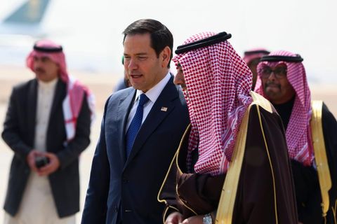 US-Außenminister Marco Rubio kommt in Riad an, um über einen Waffenstillstand in der Ukraine zu verhandeln