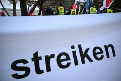 Streik am Flughafen (Archivbild)