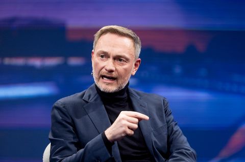 Ex-Finanzminister Christian Lindner in der Sendung "Maischberger"