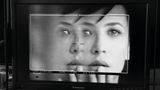 Hollywood hautnah: Sophie Marceau auf einem Monitor