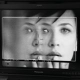 Hollywood hautnah: Sophie Marceau auf einem Monitor