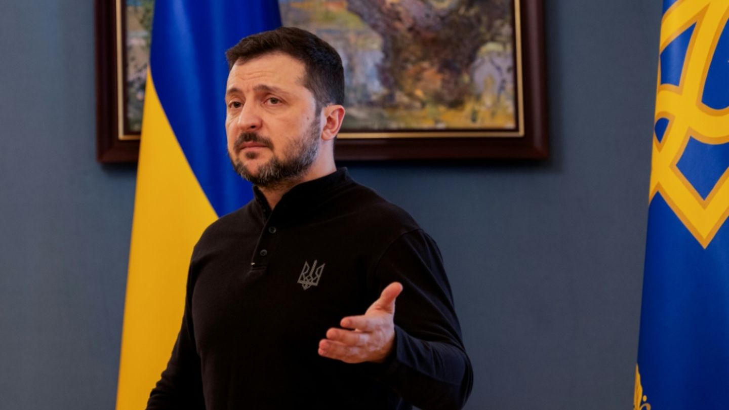 Der ukrainische Präsident Wolodymyr Selenskyj in Kiew