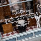 Wie bei uns Menschen haben auch in der Welt der Mäuse Friseursalons seltsame Namen. Dieser Barbershop für die kleinen Nager heißt "Hair and Furever"