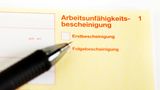 Gelbes Formular Arbeitsunfähigkeitsbescheinigung