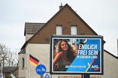 AfD-Wahlwerbung im nordrhein-westfälischen Wulfen