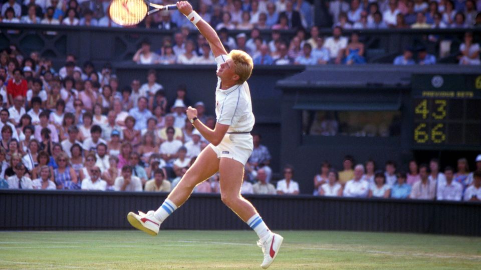 Tennis-Boom Boris Becker in Wimbledon Tennis-Boom Boris Becker in Wimbledon