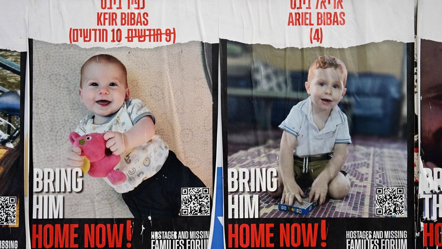 Laut Berichten sollen sich unter den toten israelischen Geiseln die beiden Kleinkinder Kfir und Ariel Bibas befinden