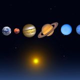 Planeten Alle Planeten des Sonnensystems als Grafik