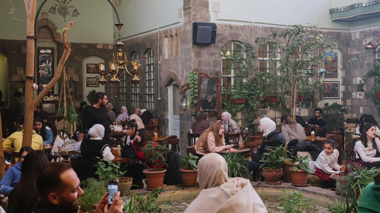 Ein Café in der Altstadt von Damaskus