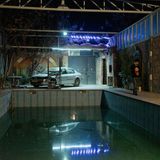 Hinterhof der Partylocation in einem Vorort von Damaskus