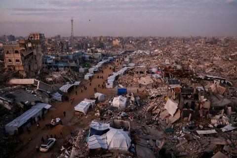 Das Flüchtlingslager Dschabalia im Norden des Gazastreifens