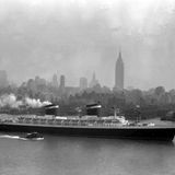 SS United States auf dem Weg nach Europa