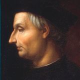 Der ausgebuffte Machtphilosoph Machiavelli (rechts) hatte von Anfang an schlecht gepokert: Er hatte alles auf die florentinische Republik gesetzt und in der Politik Karriere gemacht. Als seine Heimatstadt Florenz dann wieder unter die Knute der Medici geriet, hatte der Philosoph ziemlich schlechte Karten. Er versuchte sein Leben lang, die Gunst der allmächtigen Fürstenfamilie zu ergattern. Mit seinem Werk "Der Prinz" schrieb er ein ranschmeißerisches Loblied auf absolutistische Herrscher, widmete das devote Werk gar dem Ober-Medici Giuliano, allein: Es nützte alles nix. Machiavelli kam auf keinen grünen Zweig mehr und starb vollkommen ohne Einfluss. Einigermaßen paradox für den Verfasser eines Schlüsselwerks über strategischen Machtpoker.