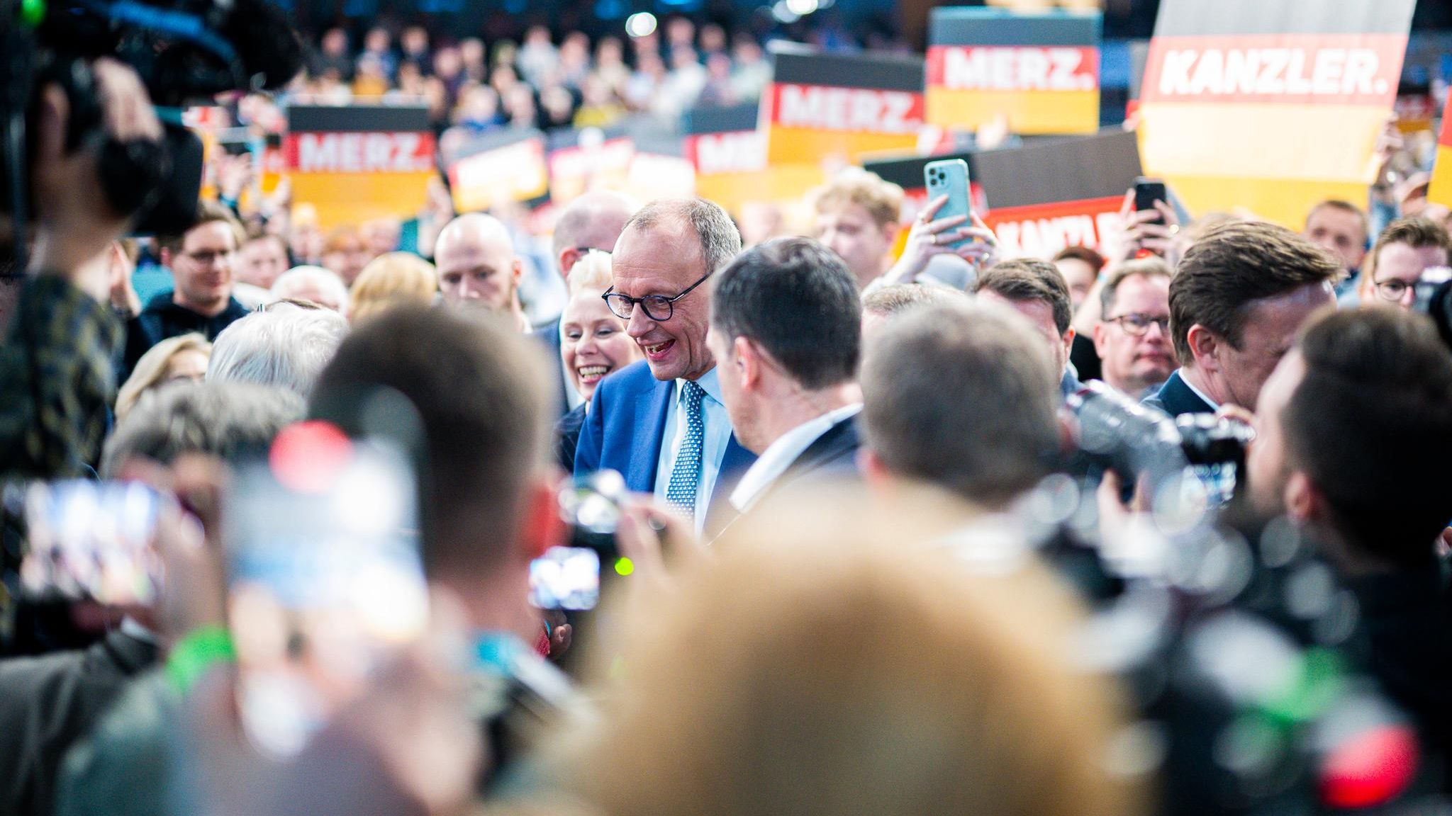 Friedrich Merz auf einer Wahlkampfveranstaltung
