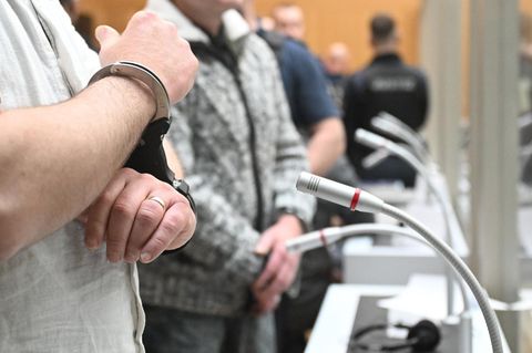 Ein Angeklagter beim Stuttgarter Reichsbürger-Prozess