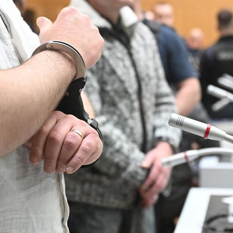Ein Angeklagter beim Stuttgarter Reichsbürger-Prozess
