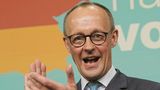Friedrich Merz (CDU) auf der Bühne im Konrad-Adenauer-Haus
