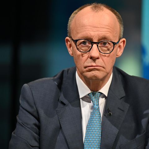 Friedrich Merz looks sad