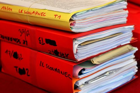 Prozessakten gegen Le Scouarnec in einem anderen Verfahren