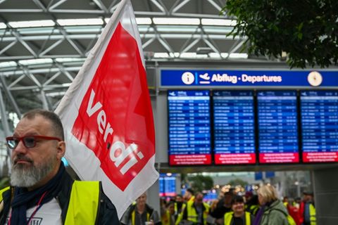 Streik am Flughafen München