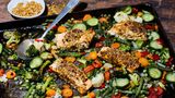 Rezept für Lachs vom Blech