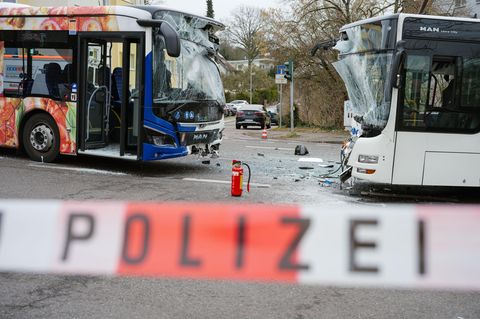 Der Unfallort in Saarbrücken wurde abgesperrt